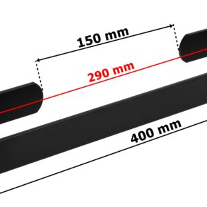 Alternative view of Wieszak metalowy ścienny Kasos 40 cm czarny loft