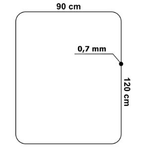 Alternative view of Mata ochronna pod fotel pc 120x90 cm 0,7 mm