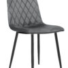 Krzesło tapicerowane Dexter Velvet grafitowy