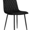 Krzesło tapicerowane Dexter Velvet czarny