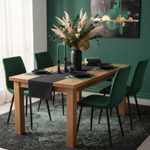 Alternative view of Krzesło tapicerowane Dexter ciemnozielone velvet