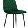 Krzesło tapicerowane Dexter ciemnozielone velvet