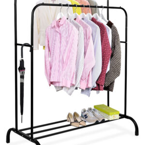 Wieszak do garderoby podwójny BENI czarny