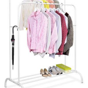 Wieszak do garderoby podwójny BENI biały