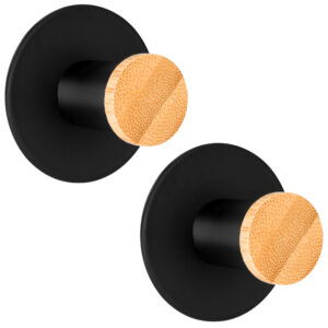 Alternative view of Wieszak na ręczniki loftowy Kovir czarny 2 sztuki