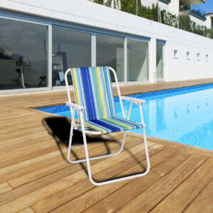 Alternative view of Krzesło turystyczne składane Alan morskie pasy