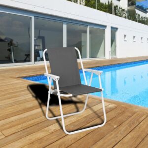 Alternative view of Krzesło turystyczne składane Alan szary