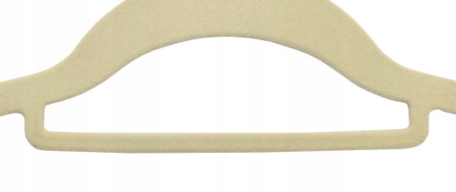 Wieszak welurowy Maxi komplet 50 sztuk beżowy - obrazek 9