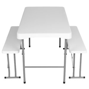 Alternative view of Zestaw cateringowy ogrodowy STANLEY stół + 2 ławki