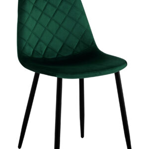 Krzesło welurowe Orlando Velvet ciemnozielone