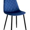 Krzesło welurowe Orlando Velvet granatowe
