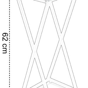 Alternative view of Kwietnik loftowy KONEL RUSTIC loft czarny 62 cm