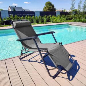 Alternative view of Fotel Leżak LEON grafit