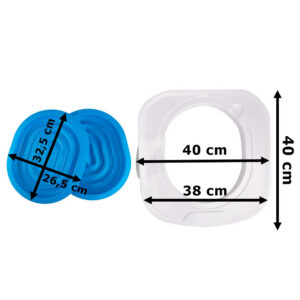 Alternative view of Nakładka na toaletę dla kota NILS niebieska