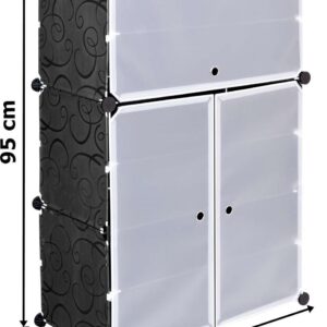 Alternative view of Szafka modułowa na buty RAKIA czarna