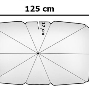 Alternative view of Osłona przeciwsłoneczna parasol UV HELIOS do samochodu