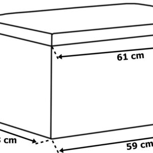 Alternative view of Pufa składana materiałowa DIEGO szary rozmiar XL