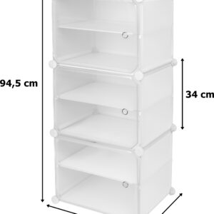 Alternative view of Szafka na buty modułowa garderoba Pola biała