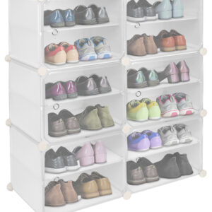 Szafka modułowa na buty PETRA biała