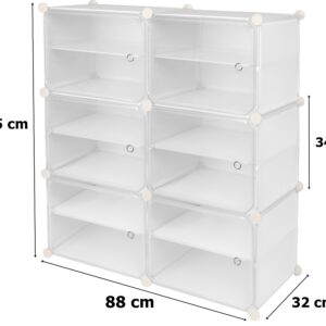 Alternative view of Szafka modułowa na buty PETRA biała