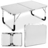 Stolik turystyczny kempingowy MARCO biały walizka