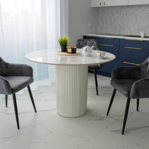 Alternative view of Krzesło welurowe ATLANTA VELVET grafitowe