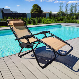 Alternative view of Leżak ogrodowy Orion Zero Gravity beżowy