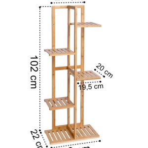 Alternative view of Kwietnik bambusowy Gutren 6 półek