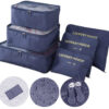 Zestaw 6 organizerów podróżnych GAVIN granatowy