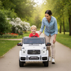 Alternative view of Samochód elektryczny dla dzieci MERCEDES AMG G63 biały