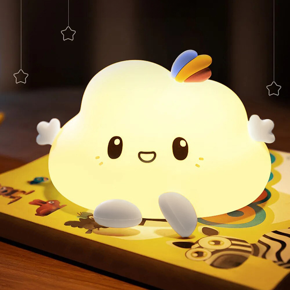 Silikonowa lampka nocna Chmurka led rgb - obrazek 5