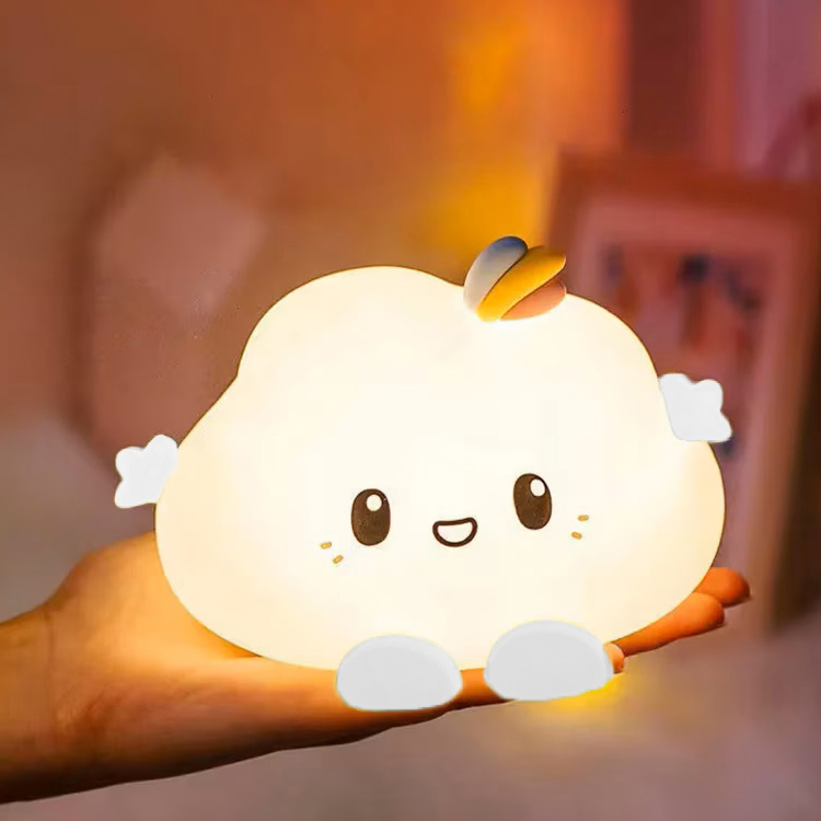 Silikonowa lampka nocna Chmurka led rgb - obrazek 9