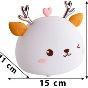 Alternative view of Silikonowa lampka nocna Jelonek led rgb