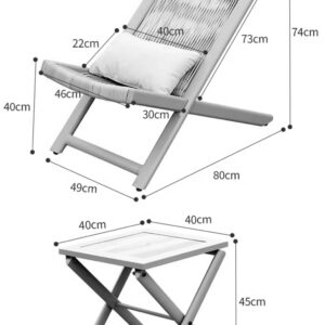 Alternative view of Zestaw mebli tarasowych CHILL SAND leżaki i stolik