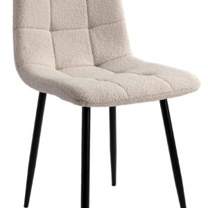 Krzesło boucle DENVER teddy beżowe