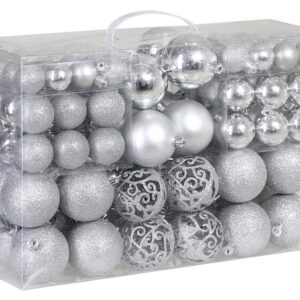 Alternative view of Zestaw bombek choinkowych REGALO SREBRNY 100 sztuk