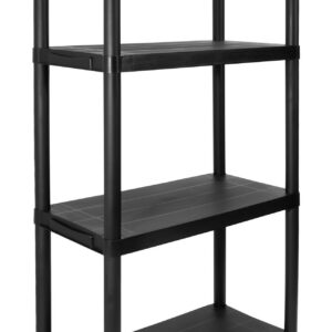 Alternative view of Regał plastikowy IRVING 4 poziomy czarny