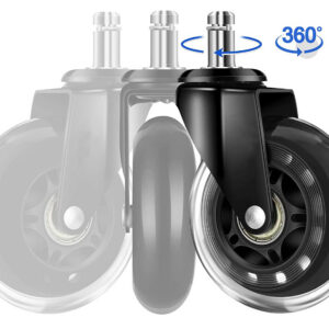 Alternative view of Komplet 5 kółek kauczukowych PERSES do foteli i krzeseł