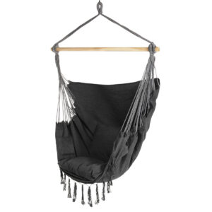 Alternative view of Hamak brazylijski krzesło wiszące BAHIO grafitowe
