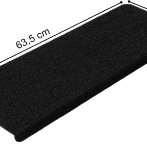 Alternative view of Dywaniki na stopnie ADRIA czarne 15 sztuk