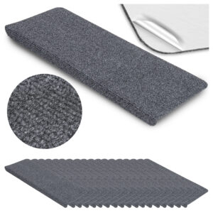 Dywaniki na stopnie ADRIA grafitowe 15 sztuk