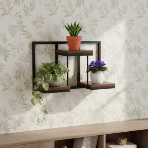 Alternative view of Kwietnik loftowy czarny JOSE RUSTIC postarzany dąb