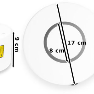 Alternative view of Lampa nocna projektor gwiazd SPIRAL biały