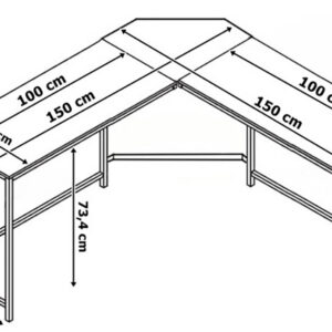 Alternative view of Biurko narożne BRAGA RUSTIC