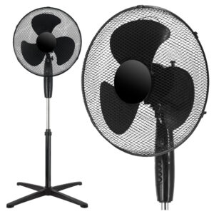 Wentylator podłogowy stojący KOUD czarny