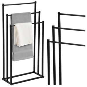 Stojak wieszak na ręczniki 3 ramiona TORMES czarny