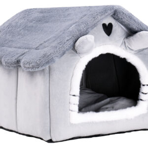 Alternative view of Pluszowy domek dla kota JASPER szary