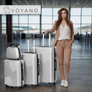 Alternative view of Zestaw 4 walizek podróżnych AZORES SREBRNY 4w1