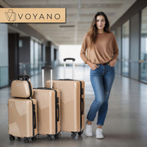 Alternative view of Zestaw walizek podróżnych AZORES ZŁOTY 4w1