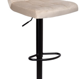 Hoker barowy Arako Black beżowy Velvet